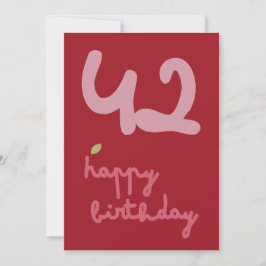 MISTY CHARM - Cartão de Convite Floral de Aniversá