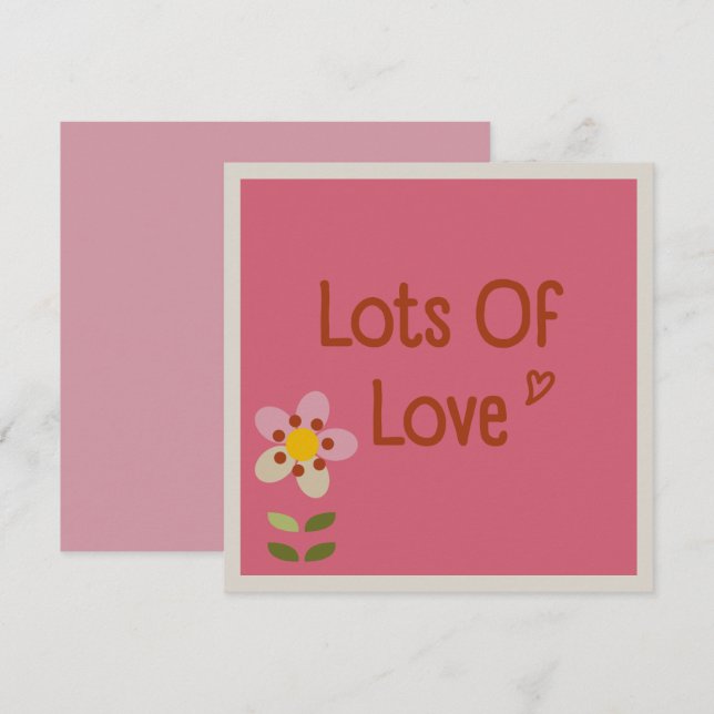 MISTY CHARM - Cartão de Convite Floral para Dias d (Frente/Verso)