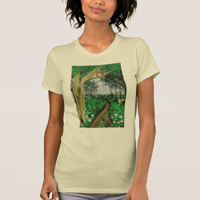 Misty Forest Path T-Shirt (Frente)