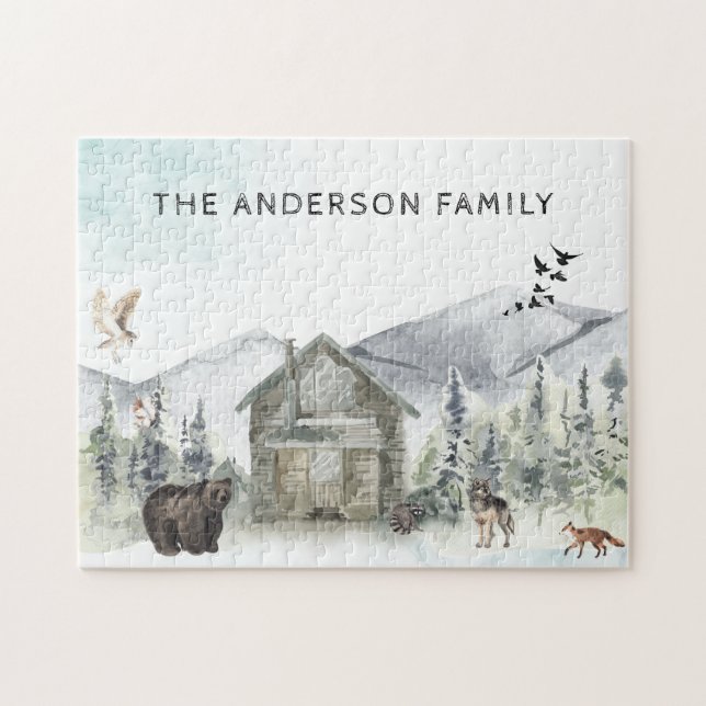 Misty Forest | Woodland Wilderness Quebra-cabeça (Horizontal)