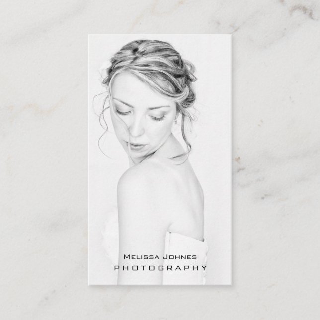 Misty Light | Cartão de visita de fotógrafo (Frente)