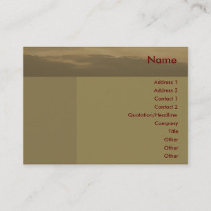 Misty Morning Cartão de visita