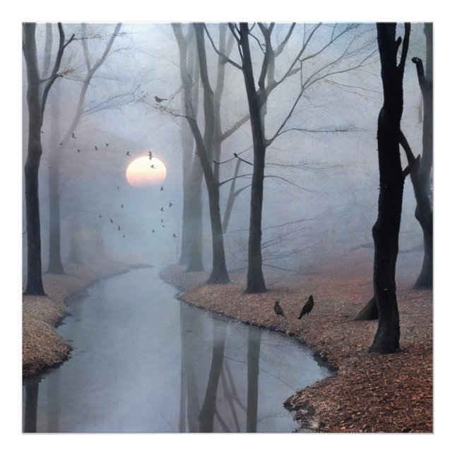 Misty Morning Foto Alargamento (Frente)