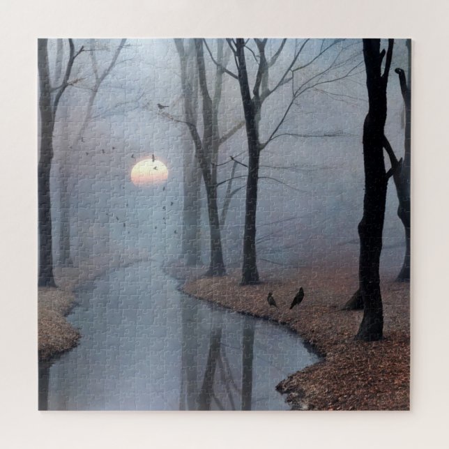 Misty Morning Quebra-cabeça (Horizontal)