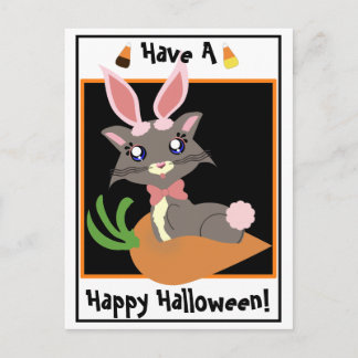 Misty Toon Gatinho Bunny! Cartão Postal