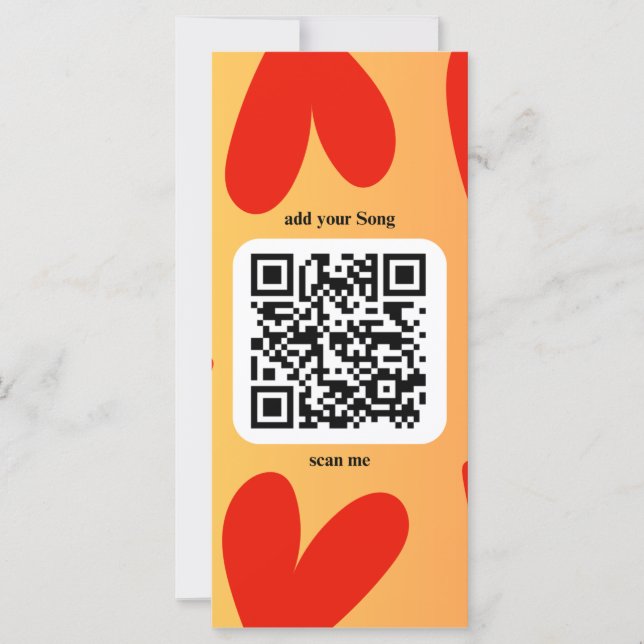 Mit individuellen persönlichen Song per QR-Code (Frente)