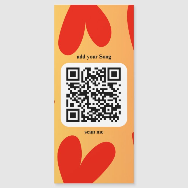 Mit personalisierten Song per QR-code (Frente)