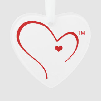 Mitenes para o ornamento do coração do logotipo do