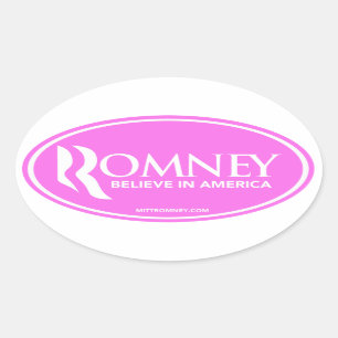 Mitt Romney acredita em América (a etiqueta oval