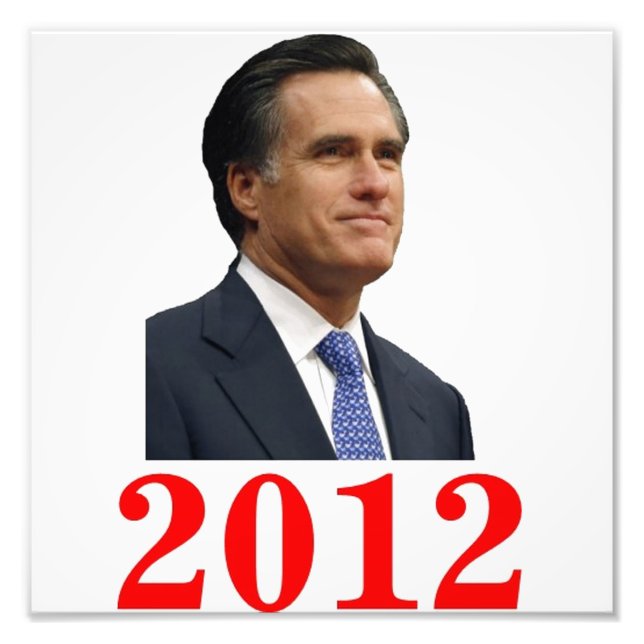 Mitt Romney Impressão de Foto 2012 (Frente)