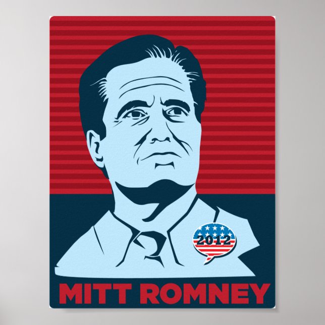 Mitt Romney Poster da Campanha Presidencial 2012 (Frente)
