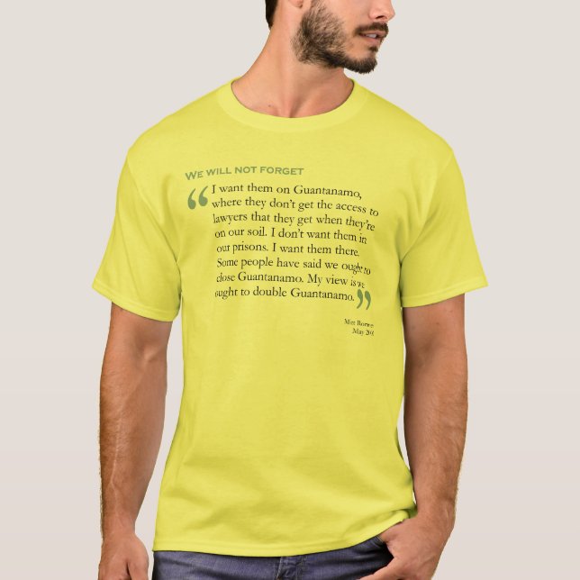 Mitt Romney Quote T-shirt (Frente)