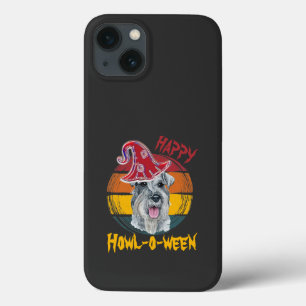 Mittelschnauzer Halloween Vintage Sunset Funny