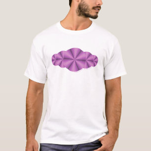 Miúdo da ilusão óptica e camisa roxos da