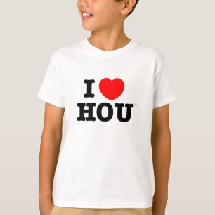 Miúdo eu amo a camisa de Houston