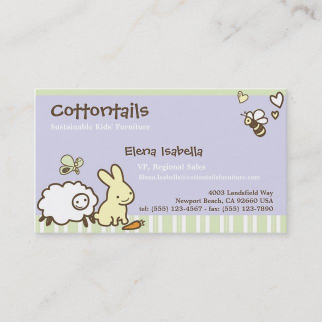 Miúdos & cartão da família com animais bonitos (Frente)