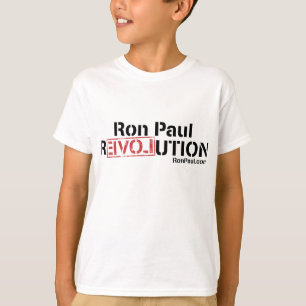 Miúdos do t-shirt da revolução de Ron Paul