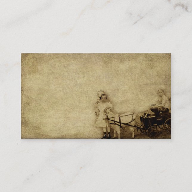 Miúdos e cartões de negócios Prim de um carro da (Frente)