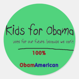 Miúdos para a etiqueta de Obama