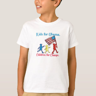 Miúdos para o t-shirt de Obama