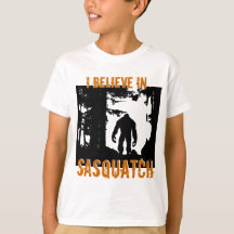 Miúdos que eu acredito no t-shirt de Sasquatch