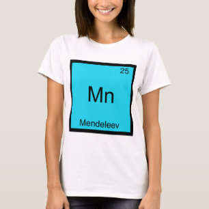 Mn - Camiseta do Símbolo de Química Divertida de M