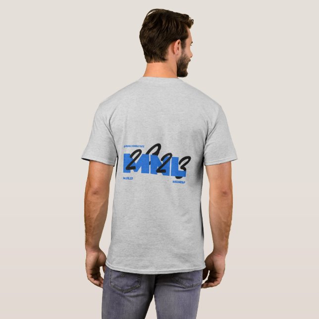 MNL 2023 Evolution Men's Basic T-Shirt (Parte Traseira Completa)