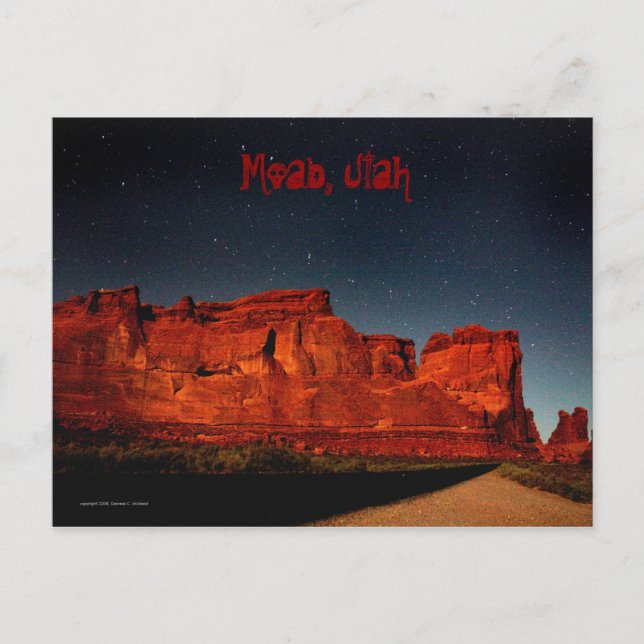 Moab, Cartão postal de Utah (Frente)
