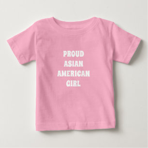 Moça Americana Orgulhosa, Camiseta Bebê branca r