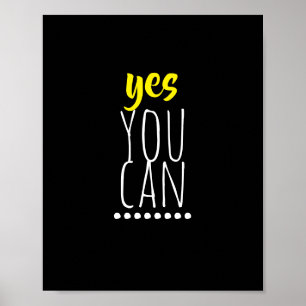 moça motivadora cita tipografia moderna poster