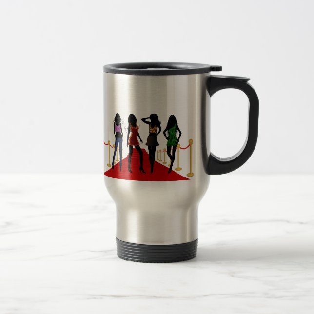Moças da Moda na Caneca de viagem do tapete vermel (Direita)