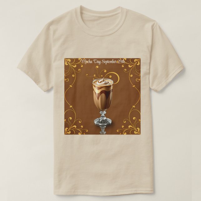 Mocha 29 de setembro T-Shirt (Frente do Design)