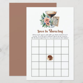 Mocha Mousse "O Amor está no Ar" Bingo de Chá de N