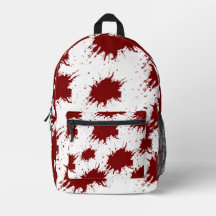 Mochila Branca Moderna com Splatter de Pintura Ver