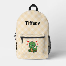 Mochila de Dinossauros Cujo Nome - Adicionar Nome