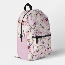 Mochila de floração de jardim romântico