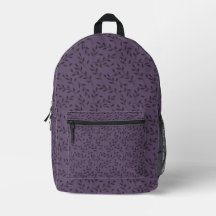 Mochila de Folhas Roxas