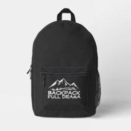 Mochila de Trilha com Citação Divertida