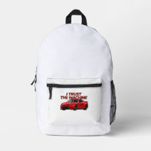 Mochila Gráfica de Stock Car | Eu Confio na Máquin
