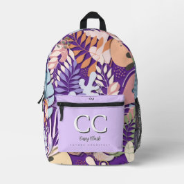 Mochila impressa: Abstrato (roxo)