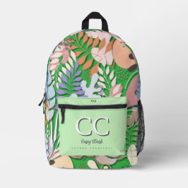 Mochila impressa: Abstrato (verde)