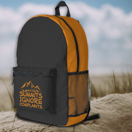 Mochila Laranja para Trilha Ignora Reclamações da