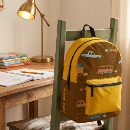 Mochila masculina personalizada com nome de carro