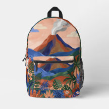 Mochila Paisagem Vulcão de Terracota