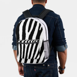 Mochila para mastigar e recorte de impressão zebra