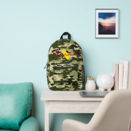 Mochila personalizada da Camo - Nome ou logotipo p