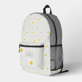Mochila Personalizada Flor de Margarida