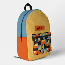 Mochila Personalizada Mid Century Modern Nome Pers
