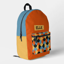 Mochila Personalizada Mid Century Modern Nome Pers