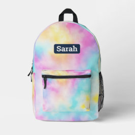 Mochila personalizável Tie-dye